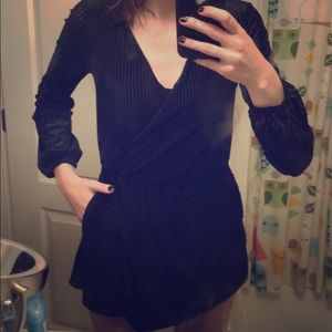 Black velvet jumper from Target